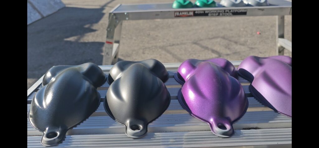 Black and purple dip